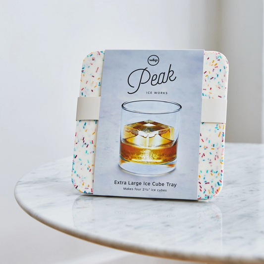 Extra Large Ice Cube Tray - White Speckled