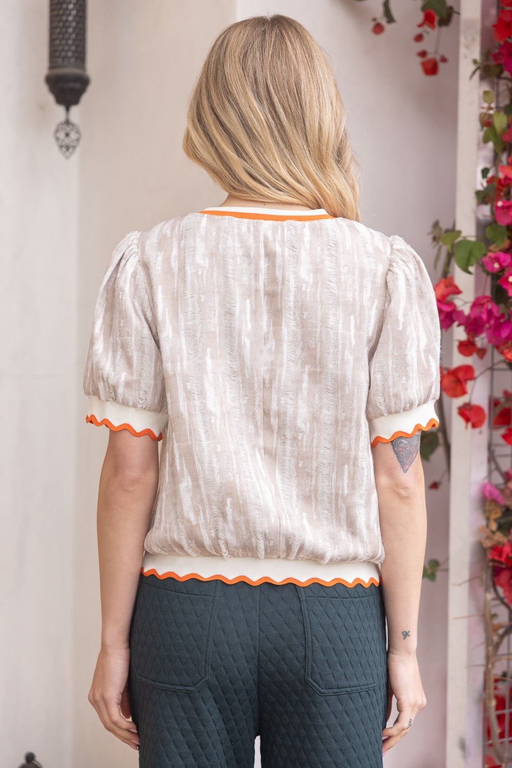 Lark Distressed Top
