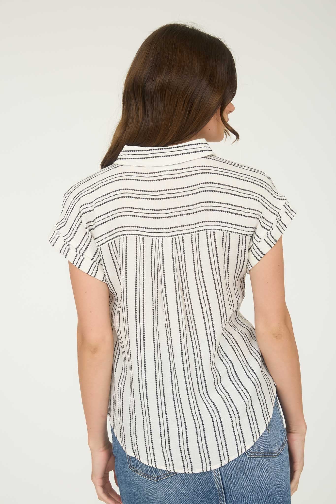 Rosie Half Button SS Shirt