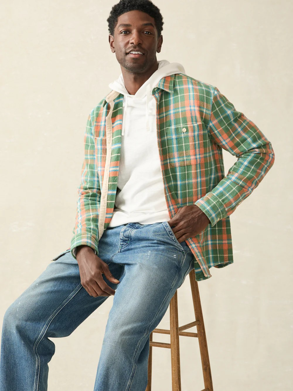 Faherty Surf Flannel - Forest Hollow Plaid