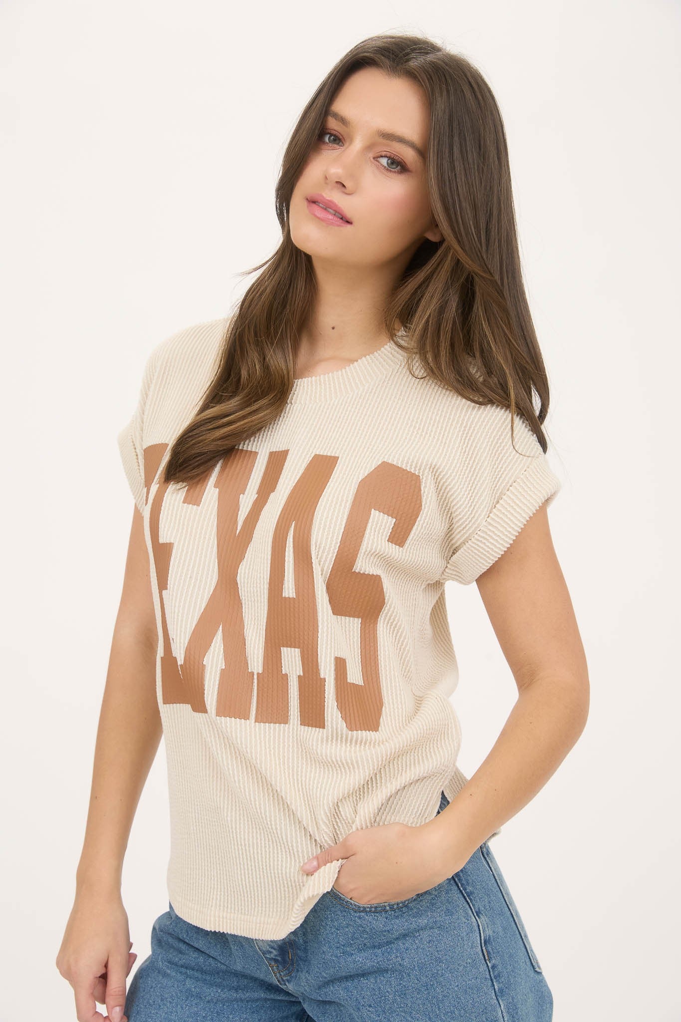 Texas SS Sweater Knit Shirt