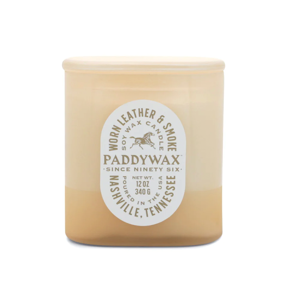 Vista 12 oz Candle - Worn Leather + Smoke