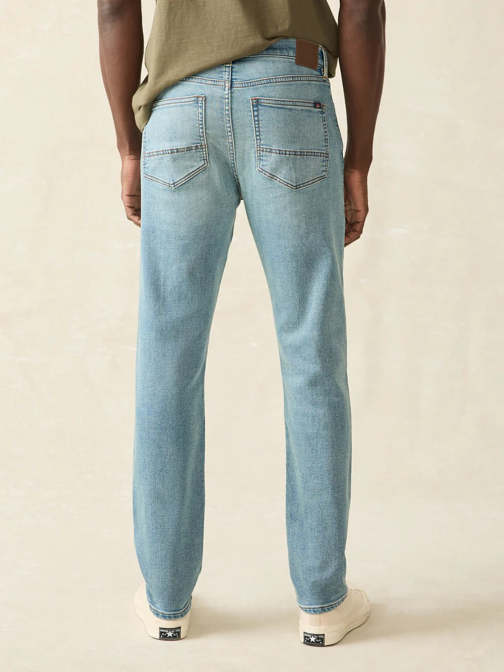Faherty Stretch Terry Indigo 5Pocket - Eastern Shore Wash