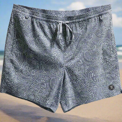 Roark Electric Boardshort - Batik Swirl Navy Blue