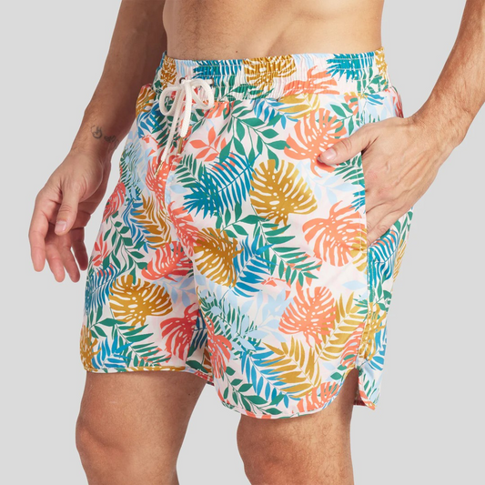 Grayer's Eco Swim Trunk - Tropical Leaf Multi Color