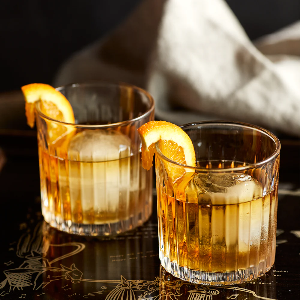 Whisky Tumbler Glasses & Ice Stones Set