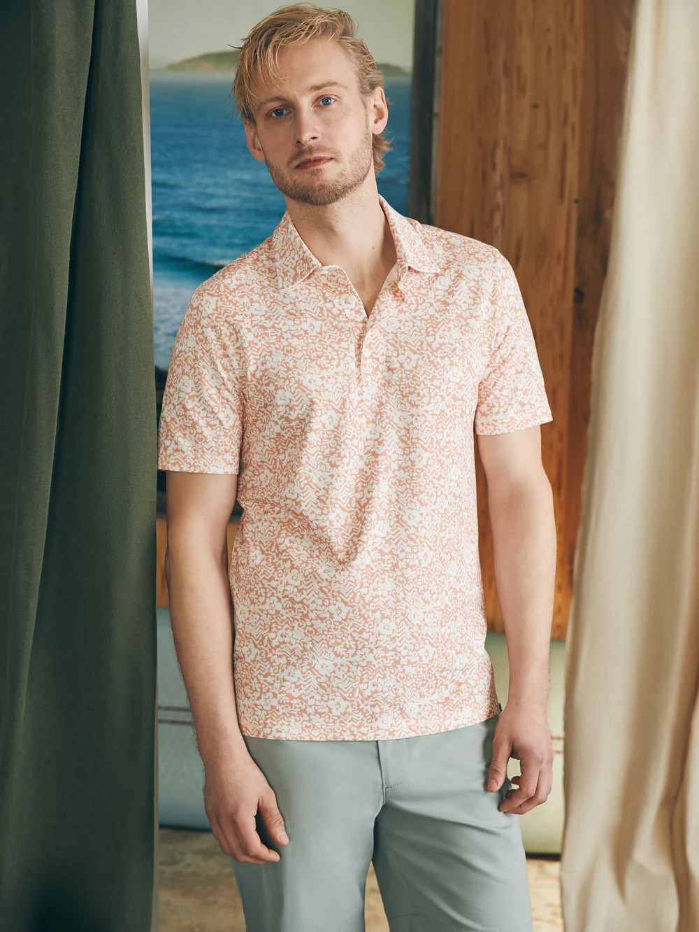 Faherty SS Stretch Playa Shirt - Hilo Floral