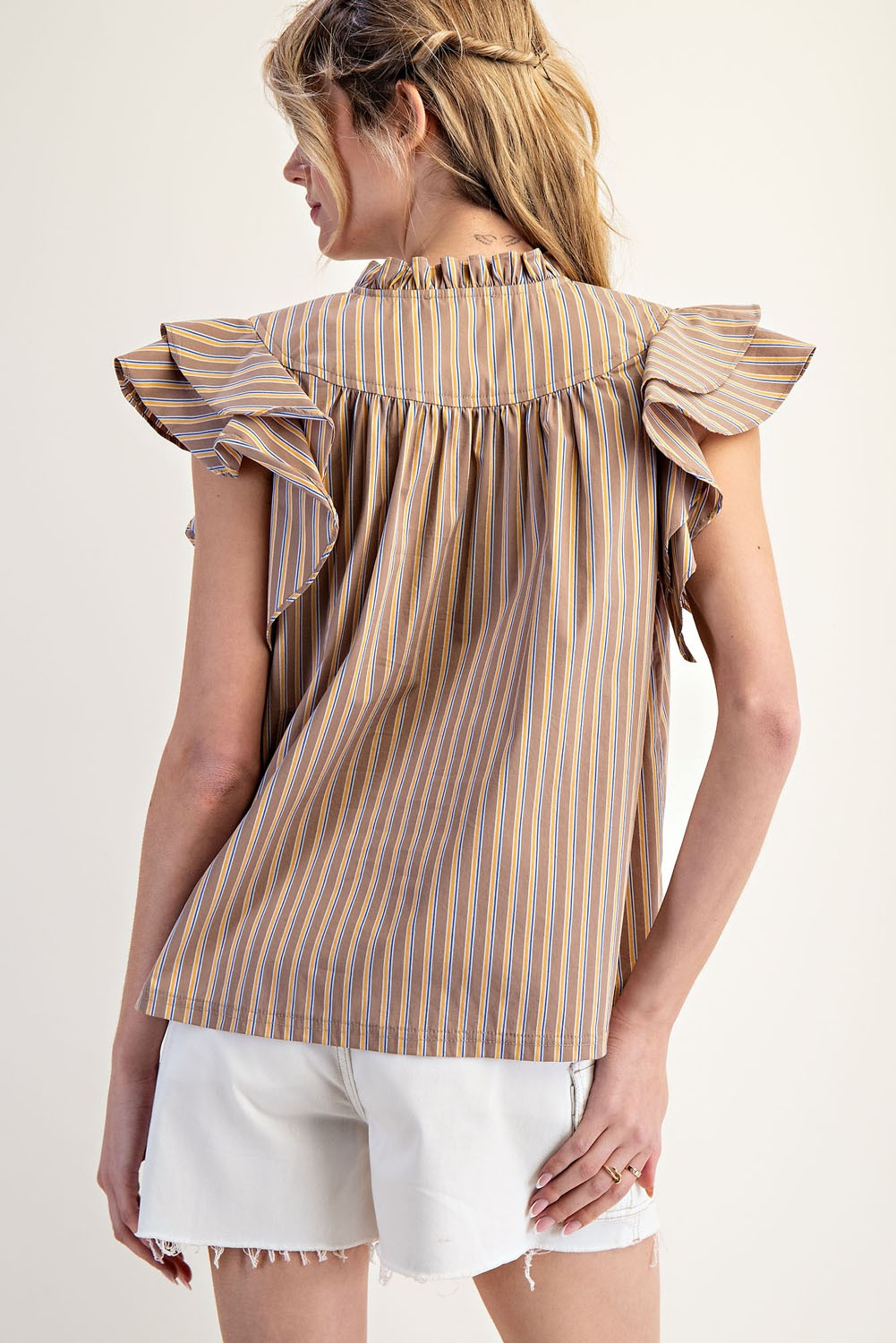 Illusion Flutter Sleeve Top