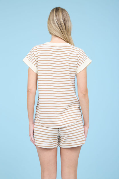 Ladera SS Snap Button Henley
