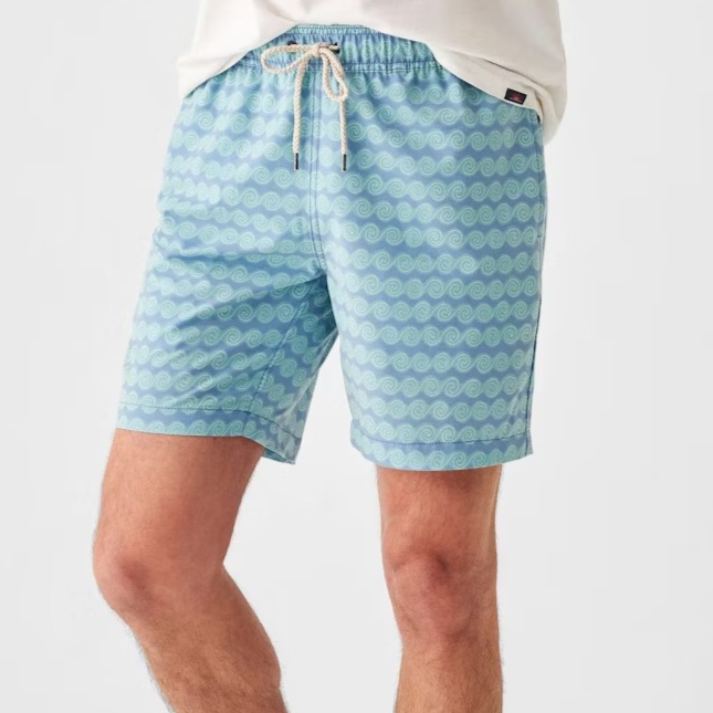 Faherty Beacon Trunk - Rolling Seas