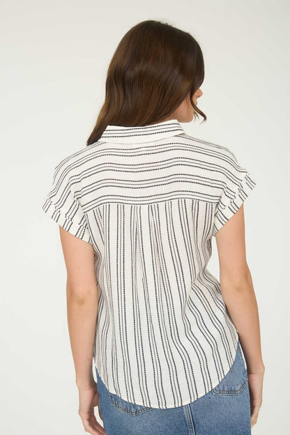 Rosie Half Button SS Shirt