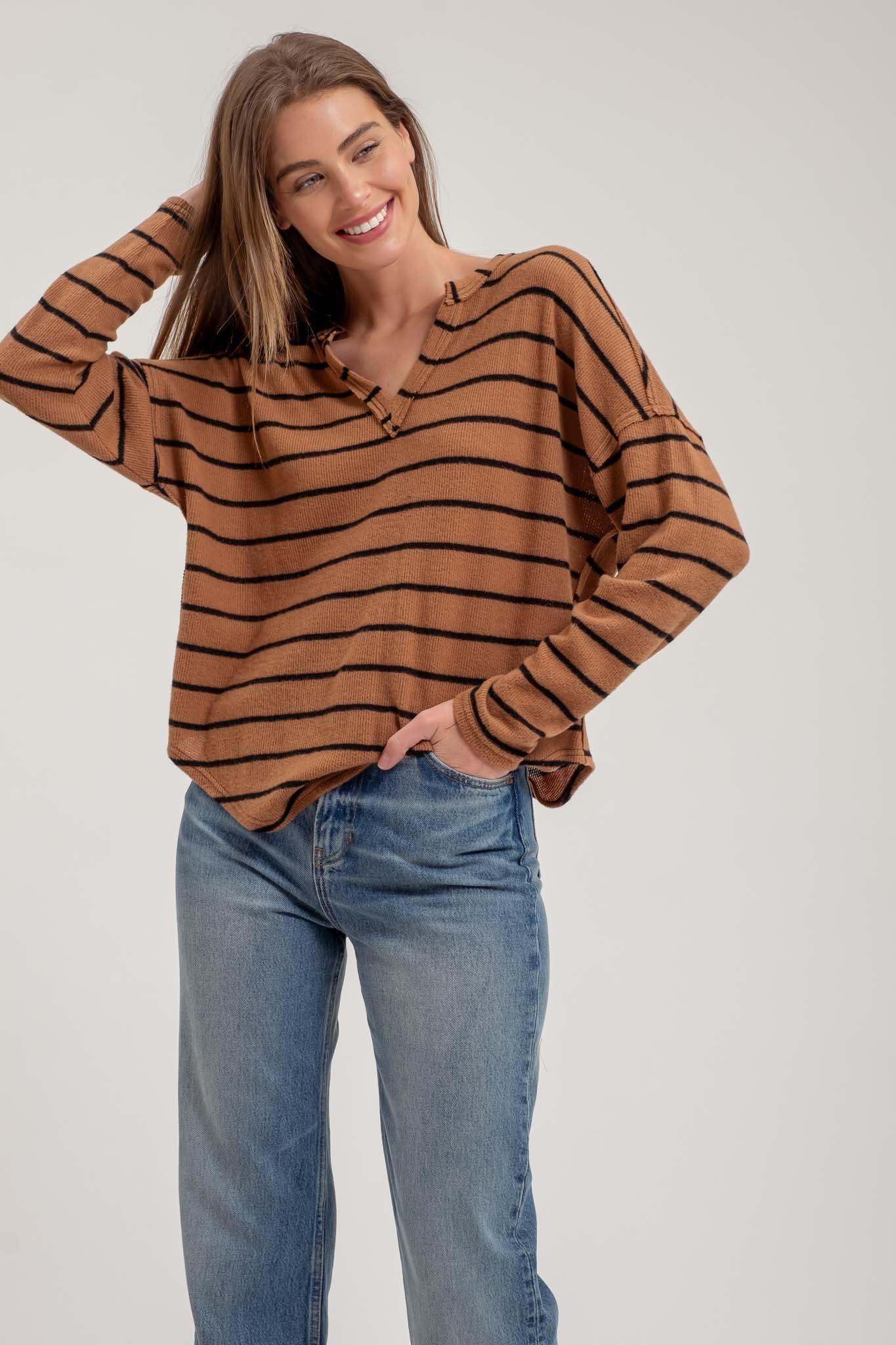 Sadie Split Neck Top