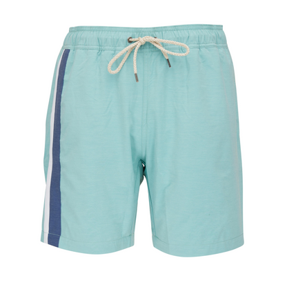 Faherty Beacon Trunk - Hull Teal Stripe