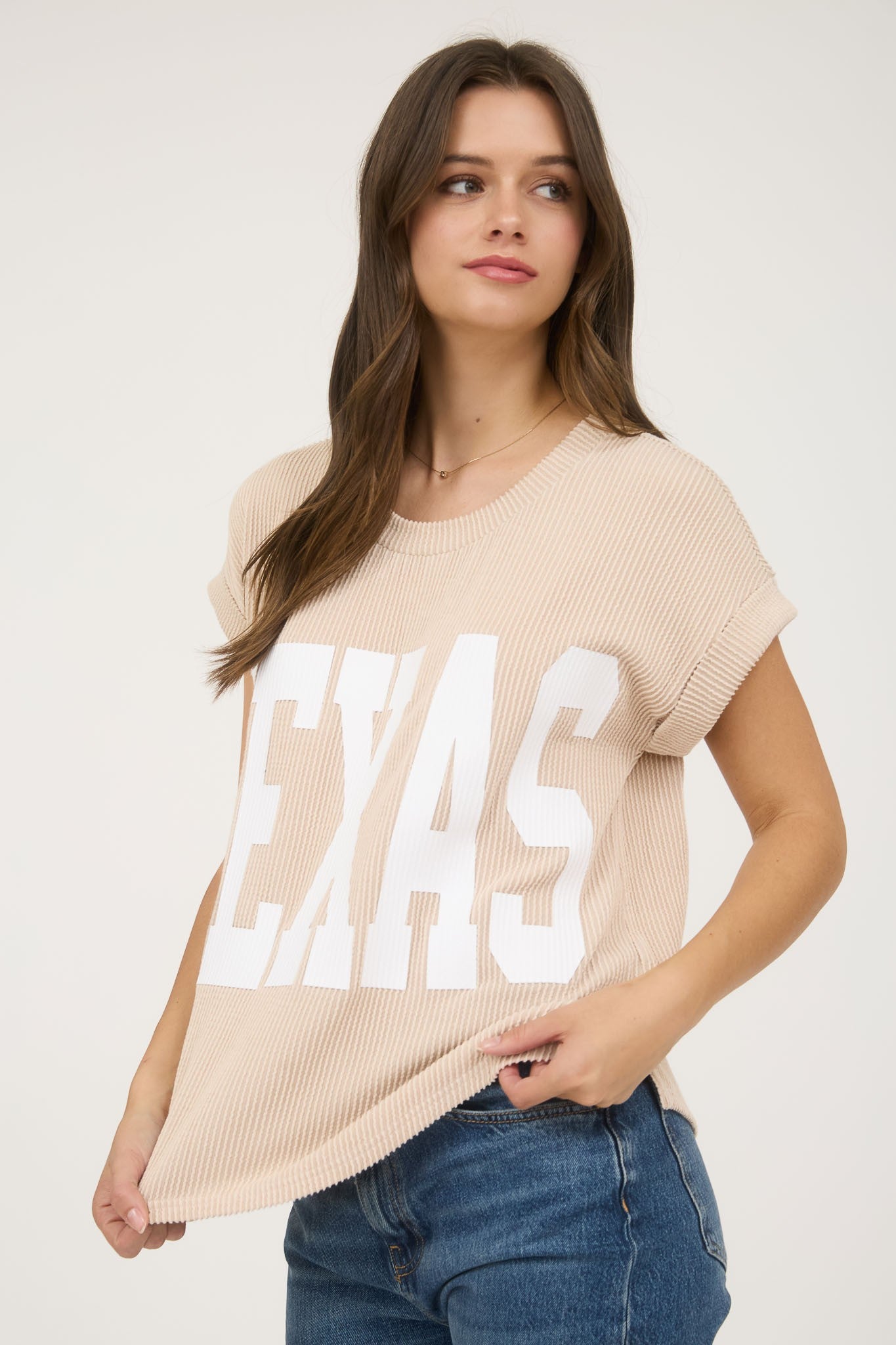 Texas SS Sweater Knit Shirt