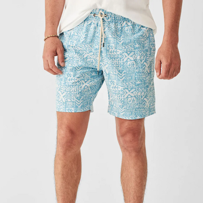 Faherty Beacon Trunk - Blue Beach Tile