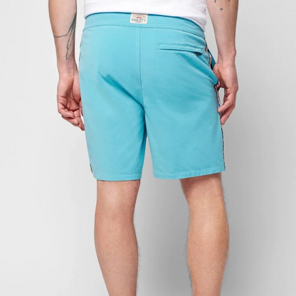 Faherty Vintage Tape Boardshort - Sky Geo Stripe