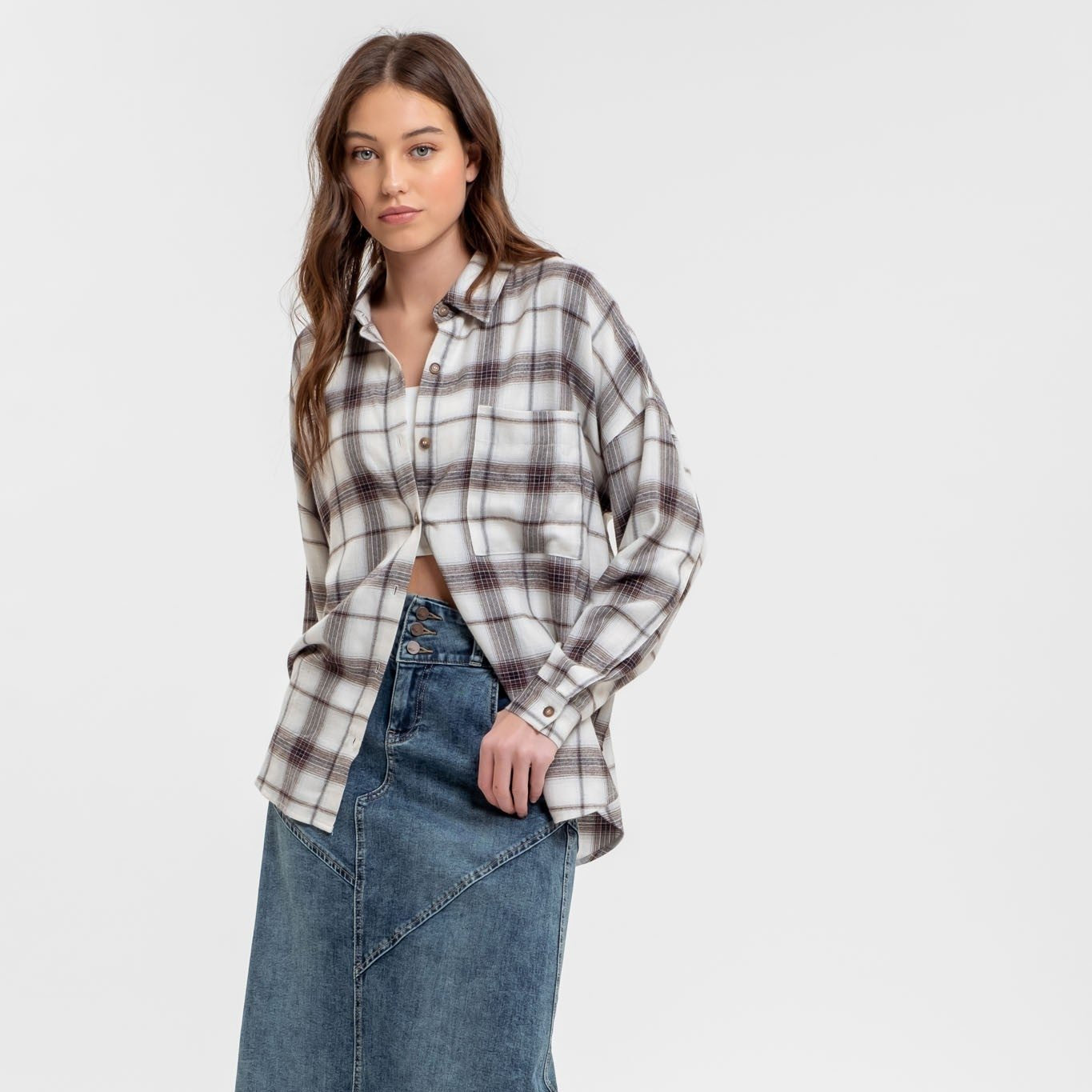 Payton Plaid Shirt - Black Multi